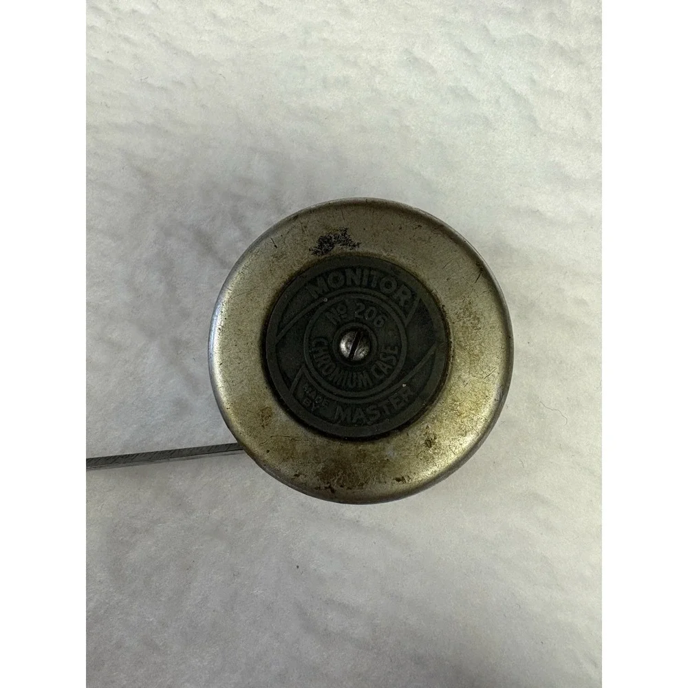 Vintage All Metal Retractable Tape Measure, Monitor Brand, Germany, 72